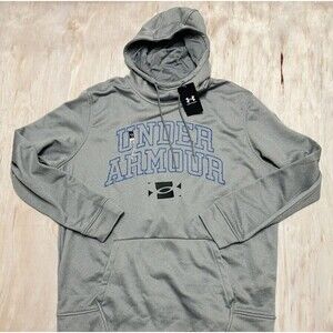 NEW XXL Under Armour Men's Loose Fit Hoodie Pullover Heather Gray 1366721-035